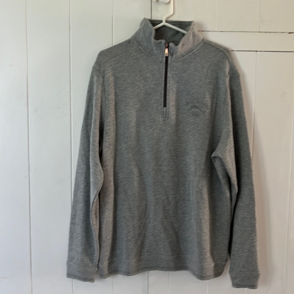 Mens New Tommy Bahamas Grey Sweater.